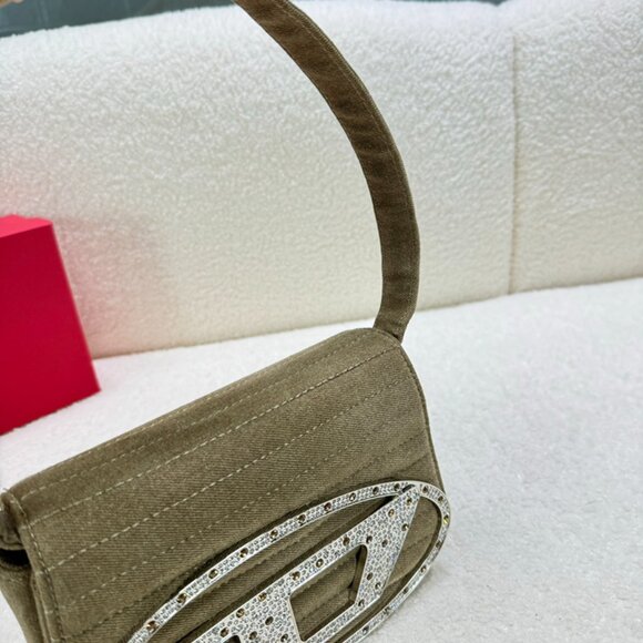 Diesel Khaki Shoulder Bag - Picture 5 of 9